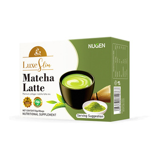 Poudre de thé vert matcha sans sucre, café instantané minceur en format boîte, emballage de 10 sachets - Product Image 6