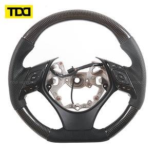 พวงมาลัยคาร์บอนไฟเบอร์แท้ TDD สำหรับ Toyota C-HR CHR ปี 2016 2017 2018 2019 และ Izoa ปี 2018 2019 - Product Image 4