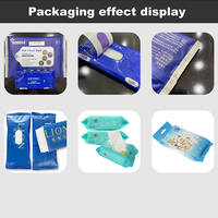 Ligne de production exclusive de lingettes humides avec système de contrôle intelligent et équipement de fabrication de lingettes et de scellage de film plastique en multipack