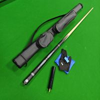 Queue de billard chinoise de haute qualité 10 mm à pointe fendue, modèle Ares, pour snooker et billard à neuf boules, avec sac de transport