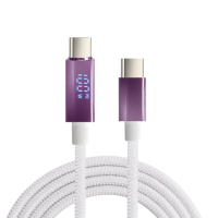 Accessoires pour téléphone Android Ms, câble USB double type C avec affichage, charge rapide 100W max