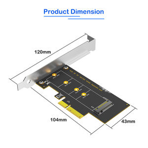 <span class=keywords><strong>M</strong></span>.2 NVME SSD PCIe3.0 محول NGFF M2 مفتاح <span class=keywords><strong>M</strong></span> إلى PCI-E 4X بطاقة توسيع <span class=keywords><strong>M</strong></span>.2 NVME SSD إلى PCI Express 4X بطاقة الناهض محول PCI-e - Product Image 4