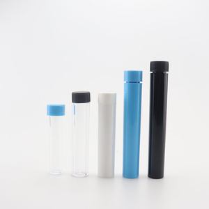 18mm Diameter PS Atomizer Dry herb cart cigar cartridge plastic push down turn joint tube Vials