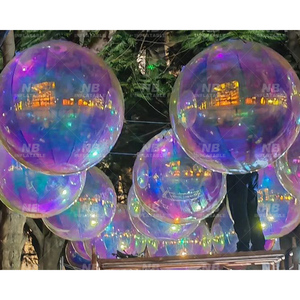 Inflatable Mirror Balls Sphere PVC Large Reflective <b>Balloon</b> <b>Customized</b> Color 3-Year Warranty Shiny Ball Christmas <b>Customized</b> Dec - Product Image 1