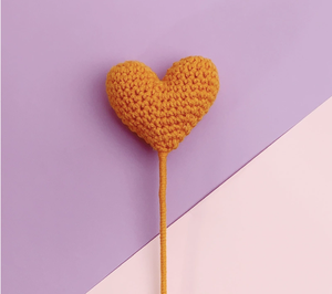 Hot Selling Handmade Cotton Fabric Classic Style Tulip <strong>Heart</strong> Shaped Flower Gift <strong>Craft</strong> Crochet <strong>for</strong> Lovers - Product Image 6