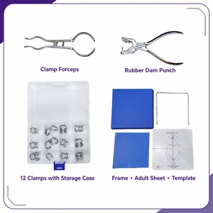 Kit complet de protection buccale en caoutchouc avec guides de positionnement pour adultes et enfants, 12 clips de maintien, autoclavable, certifié CE - Product Image 1