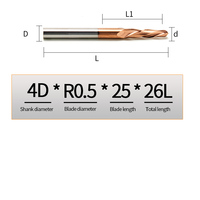 Konische Kugelkopffräser 3,175-6mm Vollhartmetall 2-Schneidig Spiralfräser für 3D-Relief Holzschnitzerei CNC-Gravur