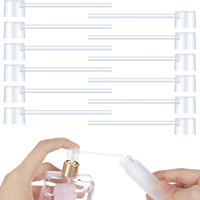 Kit dispensador Perfume recargable Herramientas cosméticas de plástico que incluyen embudo de paja estilo jeringa para una separación conveniente