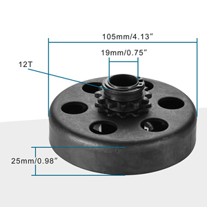 高飞离心离合器3/4 "孔 #<span class=keywords><strong>35</strong></span>链12t替换GC160 GC190 GX120 GX140 GX160 168cc卡丁车迷你自行车摩托 - Product Image 3