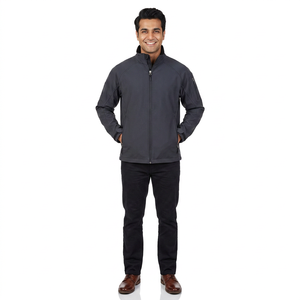 Veste Softshell à Capuche pour Homme Haute Couture Personnalisée Coupe-Vent Veste Chauffante Légère en Nylon avec Fermeture Éclair pour Homme - Product Image 1