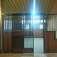 Belle boîte à cheval en bambou Cage pour animaux enduite de poudre de décrochage équin classique pour fermes et chevaux