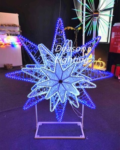 Lớn thắp sáng ngôi sao giáng sinh trang trí ngoài trời - Product Image 5