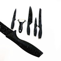 Meilleure vente couteaux tranchants boîte cadeau jeux de couteaux de cuisine ensemble de couteaux de Chef en acier inoxydable 6 pièces