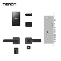 Cerradura Inteligente TENON MK Mini Antirrobo sin Llave con Huella Dactilar, Wi-Fi, Acceso por Código a través de la Aplicación Tuya, Almacenamiento en Tarjeta de Memoria para Acero Inoxidable