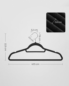 Cintres en velours non noir pour costumes, modernes et haut de gamme, en promotion - Product Image 2