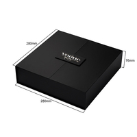 Boîte cadeau de luxe personnalisée à double porte avec fermeture magnétique, boîte d'expédition pour perruques et cheveux avec doublure en soie, boîtes d'emballage en carton