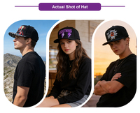 Gorra de Béisbol de 5 Paneles con Bordado de Caracteres Chinos, Estilo Hip Hop, Visera Plana, Ajustable, de Poliéster