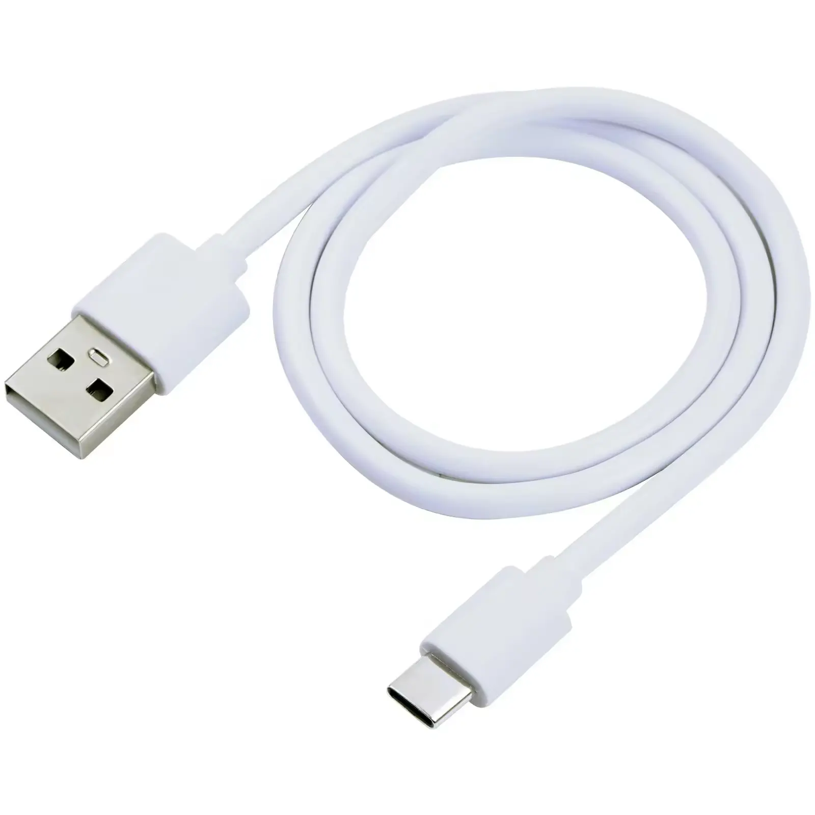 USB A to Type C Quick Charging Cable White Color Pure Copper Cable Type-C Fast Charging