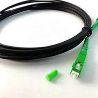 Cable de Fibra Óptica FTTH para Interiores y Exteriores, Cable de Conexión SC APC SC UPC, Cables de Comunicación Terminados, Cable Plano FTTH
