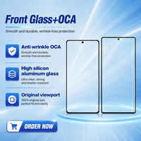 Verre frontal incurvé 3D OCA pour Samsung Galaxy Note20 Ultra/Note 20, OCA préinstallé, HD transparent, vente en gros, directement de l'usine