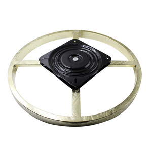 Base de chaise pivotante en acier inoxydable, meuble en métal, cadre de chaise, mécanisme de glisse, base de chaise pivotante, accessoires de meubles, quincaillerie - Product Image 1