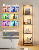 Présentoir d'angle personnalisé lampe de chevet LED debout pour hôtel lampadaire E27 avec ampoule à filament LED décor pour salon