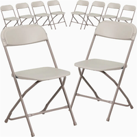 Chaise pliante moderne en résine blanche de haute qualité, portable, imperméable et écologique pour mariages, événements, fêtes de jardin, écoles et parcs