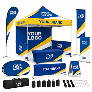 Portable Folding Advertising Shelter Aluminum <b>Frame</b> Polyester Canopy Pop-up Advertising <b>Tent</b> Carry Bag Outdoor Event Canopy <b>Tent</b> - Product Image 2