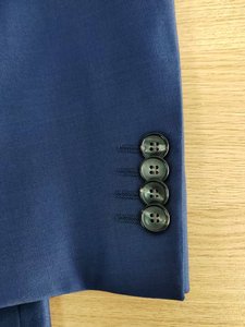 Abito da Uomo Sartoriale di Alta Qualità per Matrimonio, Vestibilità Slim, 100% Lana, Tessuto Super, Design Doppiopetto, Cappotto e Pantaloni Haute Couture - Product Image 5