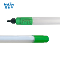 Nouvelle lampe LED tubulaire OEM HTL T8 modifiée pour élevages de porcs et de volailles, résistante à la corrosion, sans scintillement, 220V IP67, garantie 1 an