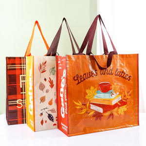 Bolsas tejidas de PP recicladas al por mayor, bolsas tejidas de polipropileno laminado, bolsas de compras reutilizables con logotipo personalizado - Product Image 5