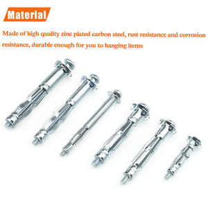 Baiguluo Drywall Anchor Screw Set 48pcs M4 M5 M6 Zinc Plated Hammer Drive Anchors Boxed Kit - Product Image 5