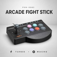 Manette de combat filaire PXN 0082, joystick, contrôleur Turbo Macro pour PS4, PS3, Xbox One, Series X, S, Switch, PC