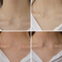 Collar con Nombre Personalizado, Colgante con Letras Ting, Oro y Acero Inoxidable, 8mm, Ideal para Regalos de Fiesta