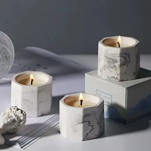 2023 New Design Free Sample Spiritual Beautiful Fashionable Gypsum Scented Candle For Home Hotel Office Use