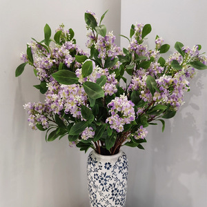 Arreglo de Flores Artificiales de Gardenia y Osmanthus Fragrans, Alta Simulación, Decoración para Bodas y Hogar, QLXGH01 - Product Image 2