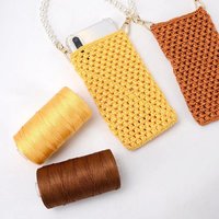 Fil creux léger en PP de 1 mm pour tricot manuel, idéal pour sacs au crochet, chapeaux, coussins de chaise et cordes DIY
