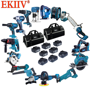 Outils de <span class=keywords><strong>clé</strong></span> <span class=keywords><strong>à</strong></span> chocs sans fil de haute qualité EKIIV Kits d'outils combinés Lithium-Ion sans fil 18V - Product Image 2