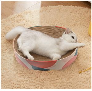 Kat Kartonnen Bed Loungebank Indoor Katten Ovale Vorm Kitty Krabpad Recycle Corrugate Scratcher - Product Image 5