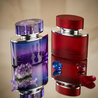 Flacon de parfum en verre de luxe unique et haut de gamme de 80 ml, vide, avec vaporisateur, magnifique, par le fabricant Anding