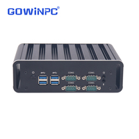 Mini PC Industrial GOWINPC K63 Intel J6412 |   Triple LAN, Cuádruple COM, Triple Pantalla, SSD+HDD, Windows 10 Ultimate, Conectividad