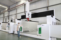 Machine de routeur de commande numérique par ordinateur de structure lourde de Offre Spéciale 5 axes pour le travail de gravure 3D de PVC de mousse de bois en pierre