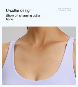 เสื้อชั้นในออกกำลังกายโยคะแบบตาข่ายเซ็กซี่สำหรับฤดูใบไม้ผลิ/ฤดูร้อน ปี 2026 สำหรับผู้หญิง แบบกันกระแทก ดันทรง ไร้ตะเข็บ เรียบง่าย เหมาะสำหรับออกกำลังกายในยิม - Product Image 3