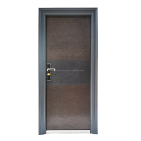 Design rustique gris verre trempé aluminium encadré français avant en acier porte battante Crittal porte en verre pour l'intérieur