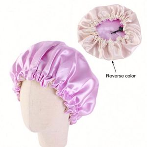 Lot de 2 Bonnets Maman et Moi en Soie pour Enfants et Femmes, en Satin pour Dormir avec Bande Élastique Ajustable, Cadeaux - Product Image 4