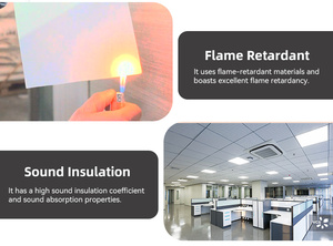 Paneles <span class=keywords><strong>de</strong></span> <span class=keywords><strong>Techo</strong></span> <span class=keywords><strong>de</strong></span> <span class=keywords><strong>PVC</strong></span> y Yeso <span class=keywords><strong>de</strong></span> Estilo Moderno 2x2, Resistentes al Agua y al Fuego, Ideales para Proyectos <span class=keywords><strong>de</strong></span> Interiores - Product Image 6