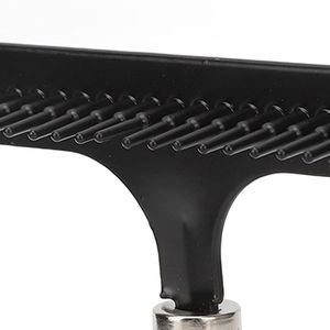 Strumento di Deshedding capelli corti-lunghi per cani e gatti rastrello toelettatura per animali domestici con manico in legno pennello facile da usare - Product Image 5