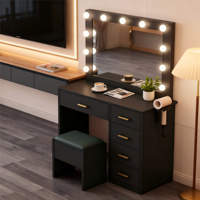 Miroir coiffeuse classique bureau de vanité pour le maquillage Table de maquillage lumière chambre salon meubles miroir avec lumières