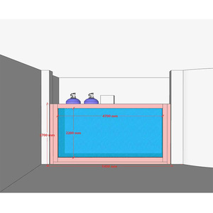 Indoor/Outdoor geschikt, rechtstreeks van de fabriek, kristalhelder acryl, groot <span class=keywords><strong>aquarium</strong></span>, nieuw model, op maat gemaakt. - Product Image 5