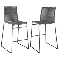 Tabouret de bar moderne en métal et rotin tressé pour la maison, la salle de sport et l'hôpital